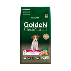 Ração Golden Seleção Natural Mini Bits para Cães Filhotes de Porte Pequeno Sabor Frango e Arroz