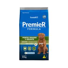 Ração Premier Fórmula para Cães Adultos de Raças Grandes e Gigantes Sabor Cordeiro - 15kg
