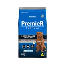 Ração Premier Fórmula Sênior para Cães Adultos de Raças Grandes e Gigantes Sabor Cordeiro - 15kg