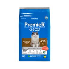 Ração Premier para Gatos Castrados de 6 meses a 6 anos Sabor Salmão