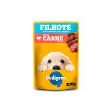 Ração Úmida Pedigree Sachê Carne ao Molho para Cães Filhotes 100 g