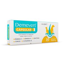 Suplemento Avert Demevert para Cães e Gatos 30 Cápsulas