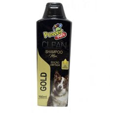 Shampoo cães/gatos Powerpets Gold 700ml + limpeza + perfume