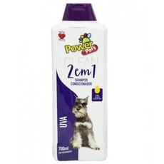Shampoo cães/gatos Powerpets Uva 700ml + limpeza + perfume