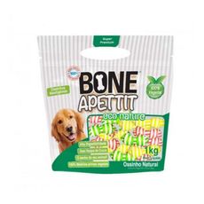 Petisco cães osso mastigavel Eco Nature colorido pequeno 1kg