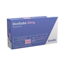 Antimicrobiano Biovet Doxitabs 50mg para Cães e Gatos