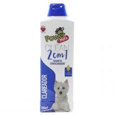 Shampoo cães e gatos Powerpets clareador 700ml + limpeza