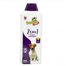 Shampoo cães/gatos Powerpets açai 700ml + limpeza + perfume