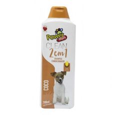 Shampoo cães/gatos Powerpets Coco 700ml + limpeza + perfume