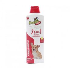Shampoo cães/gatos Powerpets morango amendoas 700ml +limpeza