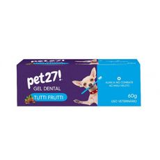 Pasta de dente Pet27 gel creme dental Tutti frutti 60g