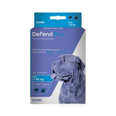 Antipulgas e Carrapatos Defend Pro para Cães Acima de 40kg com 1 Pipeta