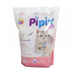 Areia sanitaria hig. Silica Pipix lavanda para gatos 1,6kg