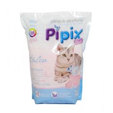 Areia sanitaria hig. Silica Pipix talco para gatos 1,6kg