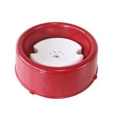 Bebedouro boia cães pelos longos Shihtzu/Lhasa/York Vermelho