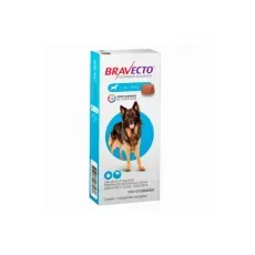 Bravecto 100mg comp antipulga e carrapato p cães 20 a 40kg