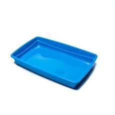 Caixa de areia bandeja higienica p/ gatos Pop Pet Injet Azul