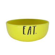 Comedouro Pet Injet Cerâmica Eat Amarelo para Cães