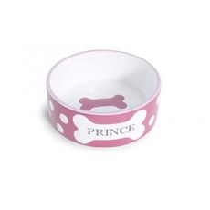 Comedouro porcelana vasilha pote ração agua Prince 400ml RS