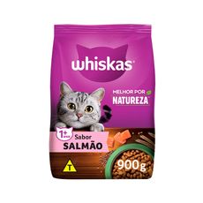 Ração Whiskas Melhor Por Natureza Salmão para Gatos Adultos