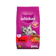 Ração Whiskas para Gatos Adultos Sabor Carne