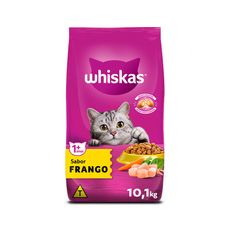 Ração Whiskas para Gatos Adultos Sabor Frango