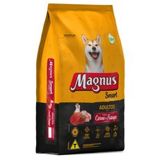 Ração Magnus Premium Smart Cães Adultos Sabor Carne e Frango 15kg