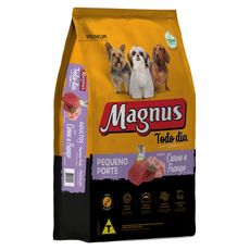 Ração Magnus Premium Todo Dia Cães Adultos Pequeno Porte Sabor Carne e Frango 15kg