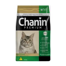 Ração Seca Chanin Mix Sem Corantes para Gatos Adultos