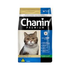 Ração Seca Chanin Natural Peixe para Gatos Adultos