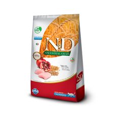 Ração Farmina N&D Ancestral Grain para Gatos Castrados Sabor Frango e Romã 7,5kg