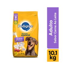 Ração Pedigree Nutrição Essencial Carne Ao Leite Para Cães Adultos 10,1kg