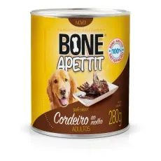 Alimento Umido Bone Apettit cães adultos saboroso Cordeiro