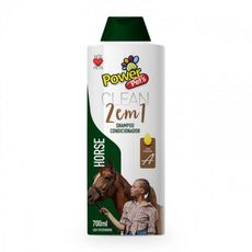 Shampoo e condicionador p/ cavalos Powerpets 700ml +limpeza