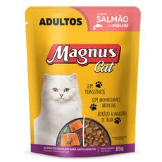 Sachê Magnus Gatos Adultos Sabor Salmão 85g