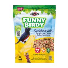 Ração GOURMET PARA Passaro Canários E Curiós Funny Birdy 350g