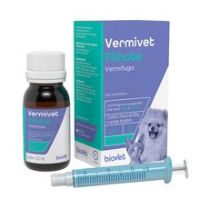 Vermífugo Biovet Vermivet Filhote para Cães e Gatos 20ml