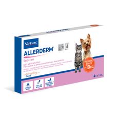 Hidratante Virbac Allerderm Spot On Sis 2ml para Cães e Gatos Até 10kg - 6 Pipetas