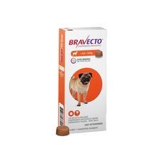 Bravecto 250mg comp antipulga e carrapato p cães 4,5 a 10kg