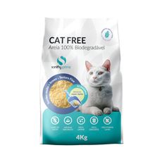 Areia Cat Free 100% Biodegradavel Sanithy Prime 4 Kg