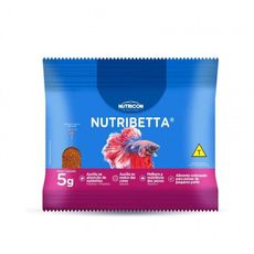 Ração Nutribetta cartela 30uni 5g cada sache peixe aquario