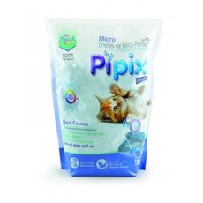 Areia sanitaria Microsilica em gel Pipix para gatos 1,6kg