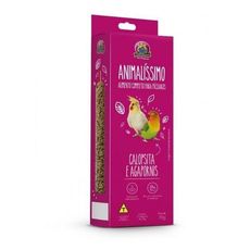 Bastão alimento petisco p/ calopsitas 2uni 70g animalissimo