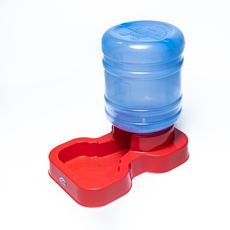 Bebedouro de cachorros e gatos c/ galão automatico 6l vermel