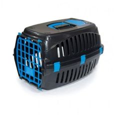 Caixa de transporte cães gatos coelhos N2 black azul