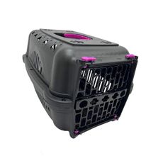Caixa de transporte cães gatos coelhos N1 Falcon black lilás