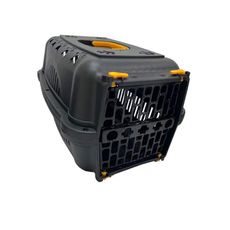 Caixa transporte cães gatos coelhos N1 Falcon black amarela