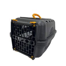 Caixa transporte cães gatos coelhos N2 Falcon black amarela