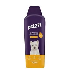 Shampoo cães e gatos Pet27 clareador 700ml +limpeza +perfume