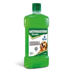 Shampoo p/ cães antipulgas carrapatos Dugs 500ml ação imed.